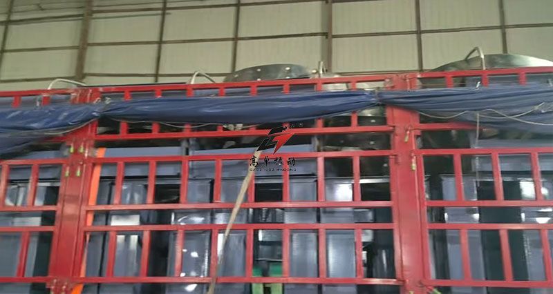 客戶(hù)訂購(gòu)的TDTG26/23型斗式提升機(jī)裝車(chē)發(fā)貨